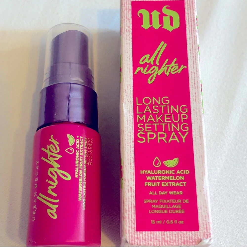 🦋 Pick 5/$25 Urban Decay All Nighter Setting Spray New TravelSz